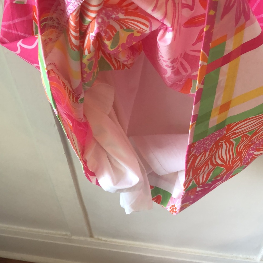 Lilly Pulitzer Pink Patchwork Shift Dress With Wh… - image 6